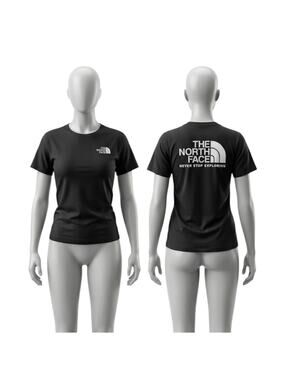 The North Face Black Women’s XL T-Shirt “Never Stop Exploring” Graphic Tee